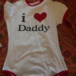 I love daddy adult onesie